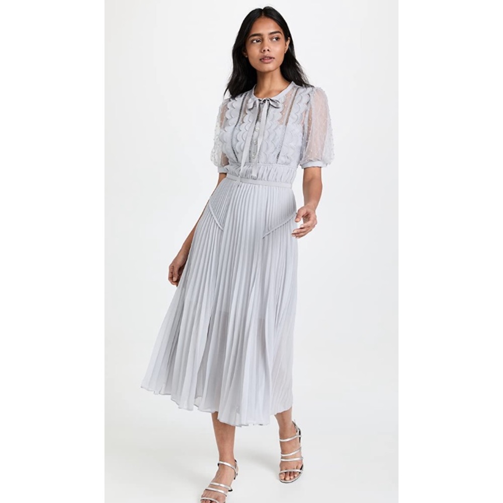 Self portrait scalloped trim dress